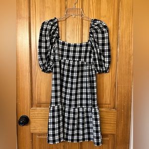 NWT H&M sz XS black and white dress